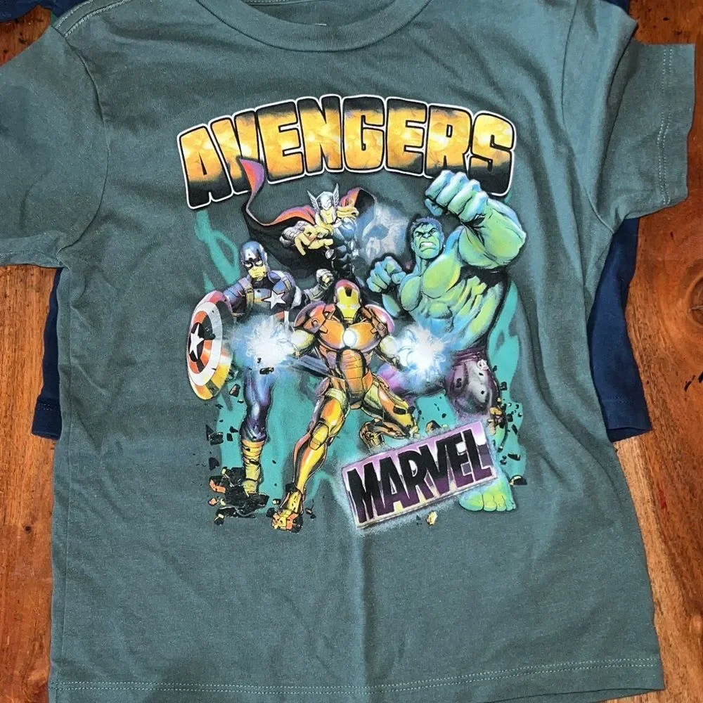 Old Navy Kids Short Sleeve Tees - Green, Blue, Gray
